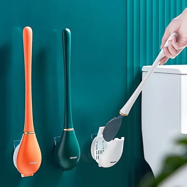 LONG HANDLE TOILET CLEANING BRUSH.