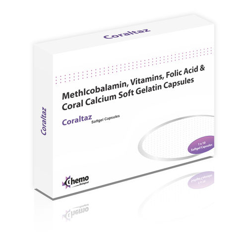 Methylcobalamin 1500 Mcg+vitamin B6 3 Mg Vitamin D3 250iu+corel Calcium 225mg+folic Acid 1.5 Mg