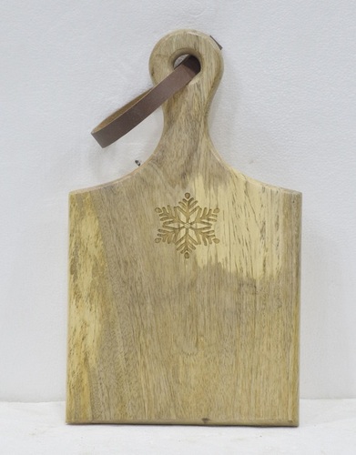 Acacia Wooden Chopping Board With Leather Handle - Color: Different Colors Available