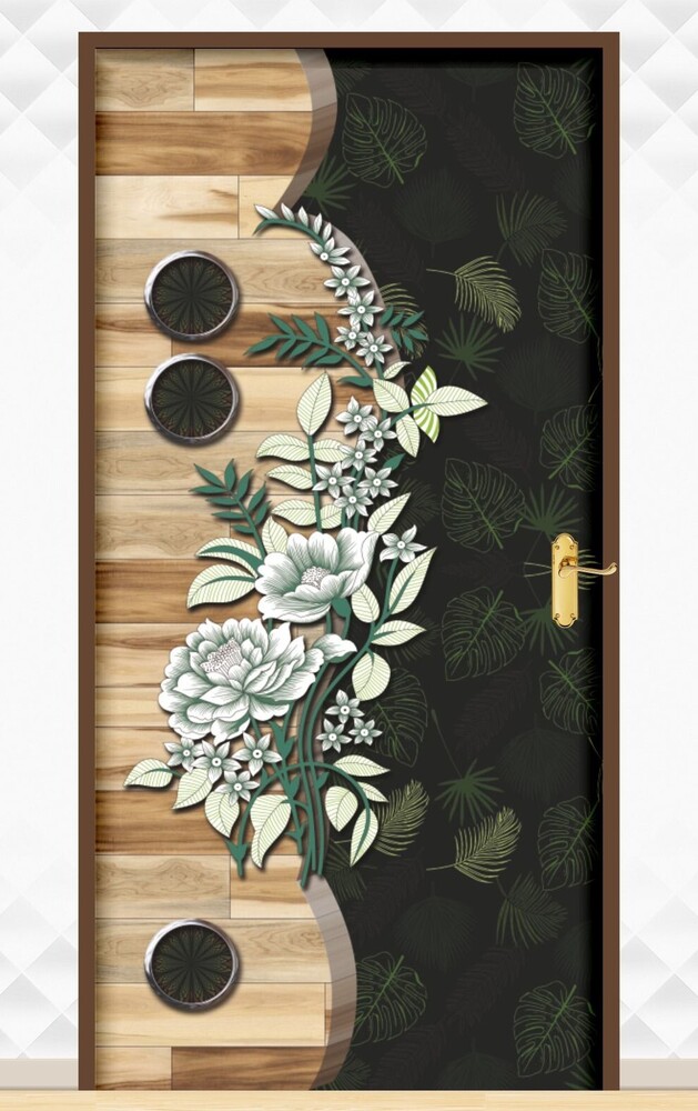 Decorative Laminated Door Paper Print
