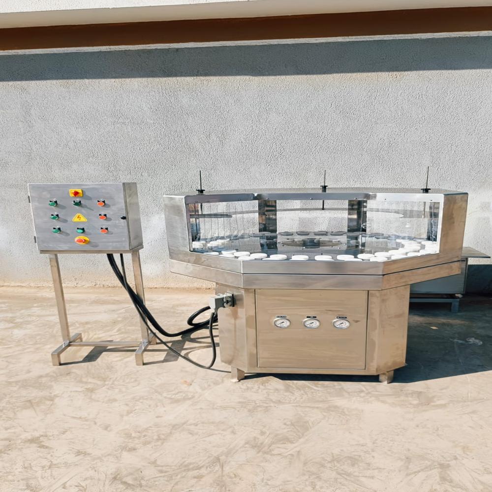 Rotary Bottle Washing Machine - Stainless Steel, 220-240v | Automatic Operation, 50hz Frequency, Warranty Included