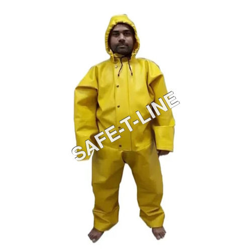 Yellow Not Reflective Pvc Safety Suit