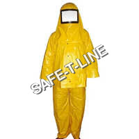 Pvc Safety Suit - Durable Waterproof Yellow Pvc, Unisex Design With Reinforced Seams And 1-year Warranty