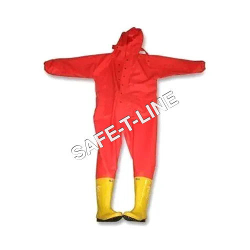 Chemical Safety Body Protection Suit - Color: Red