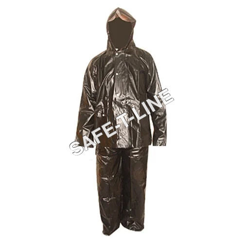 Brown Pvc Rainwear Suit