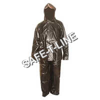 Pvc Rainwear Suit - High-quality Pvc Material, Customized Size, Unisex Design, Waterproof Protection, Stylish Brown Color | Warranty Included