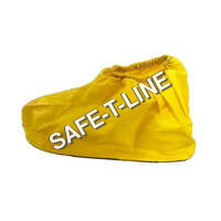 Pvc Shoe Cover - Durable Pvc Material, Yellow Color | Waterproof, Washable, Elastic Band For Secure Fit, Ideal For Wet Conditions