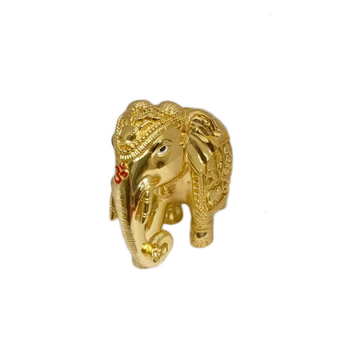 Gold Gajalaxmi Elephant Statue