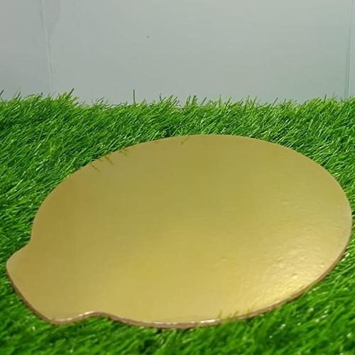 MDF Matt Golden Cake Base With Handle