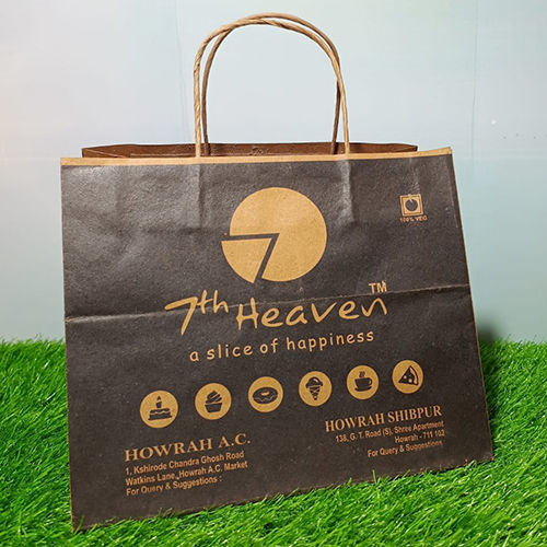 Brown Paper Bags For Cake With Branding