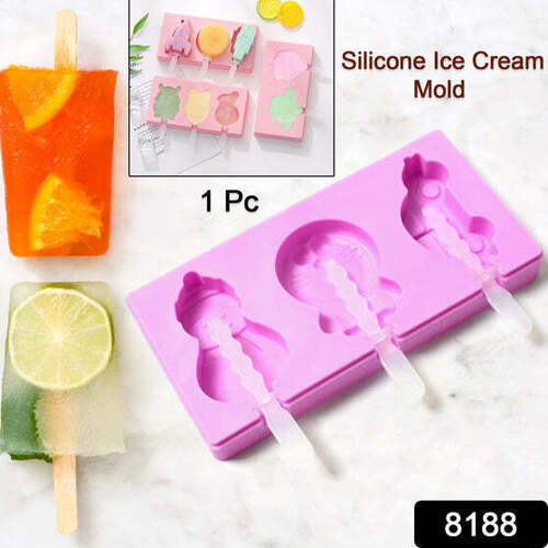 SILICONE POPSICLE MOLDS, REUSABLE ICE CREAM