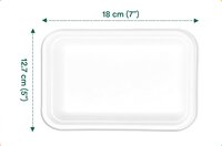 1D Bagasse Sugarcane Paper Tray