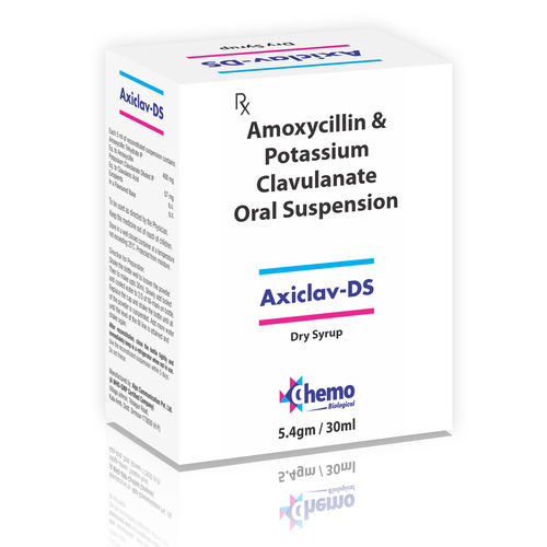 amoxycillin 400mg + clav 47mg per 5ml (with water)