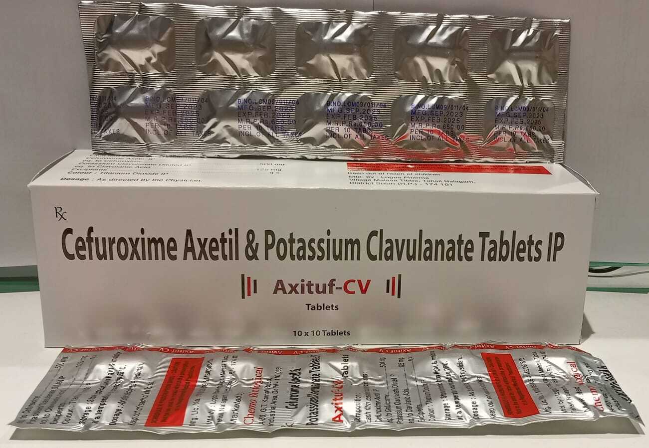 Cefuroxime Axetil 500mg + Clavulanic Acid 125mg