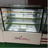 Cold Display - Stainless Steel, Silver Color | Polished Surface Finish, Durable Metal Design