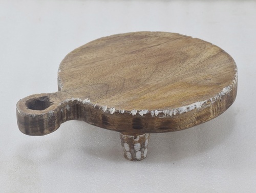 Wooden Round Chopping Board With 3 Legs