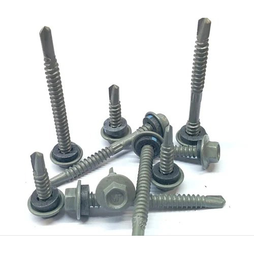 Hp Hex Head Self Drilling Screw - Color: Silver