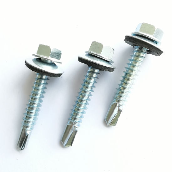 Hexagonal Head Self Drilling Screws - Color: Roofing