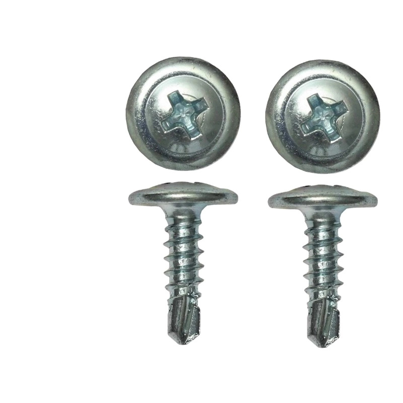 Wafer Head Truss Head Self Drilling Screw - Color: Silver