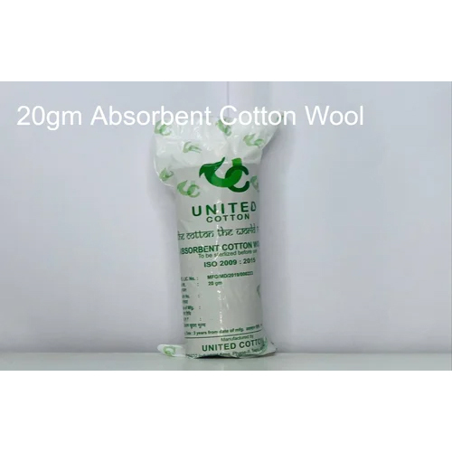 20Gm Absorbent Cotton Wool - Color: White
