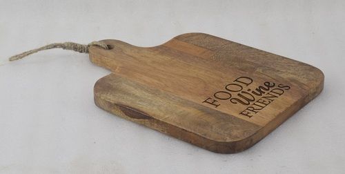 12 Inch Wooden Chopping Board With Twine Jute