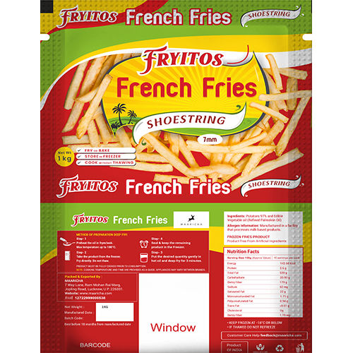 French Fries Packaging Pouches