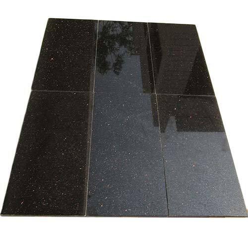 Black Galaxy Granite Slab - Application: Flooring