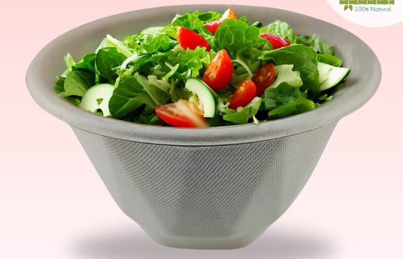 1000ML Kohinoor Round Bagasse Bowl with Lid