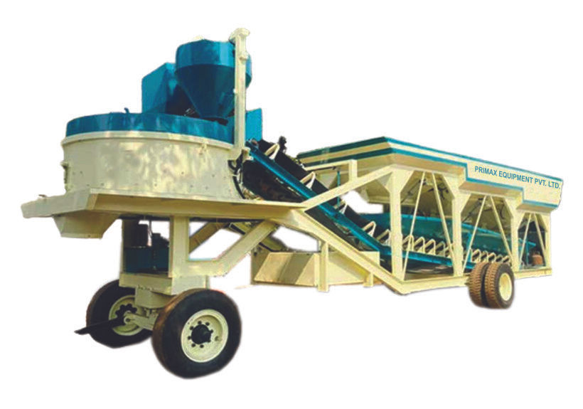 मोबाइल Batching Plant With Pan Type Mixer