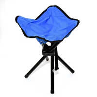 Tripod Stool For Camping And Travelling - Metal Tripod Stand, Cloth Seating Material, Various Sizes & Colors Available | Portable, Lightweight Design, Stability On Uneven Ground