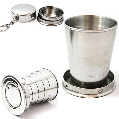 Portable Folding Stainless Steel Water Mug