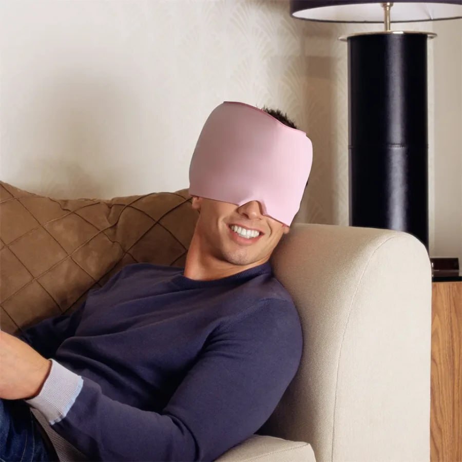 MIGRAINE RELIEF GEL ICE HAT CAP.