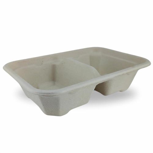 550ml 2cp Rectangle Bagasse Container With Lid