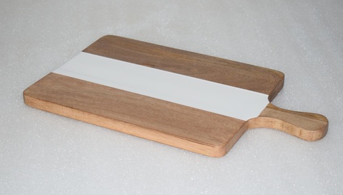 Wooden Chopping Board With White Wash