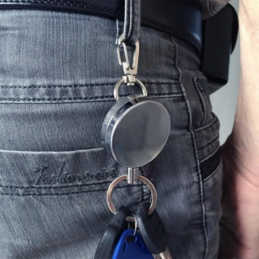 RETRACTABLE KEY CHAIN RING