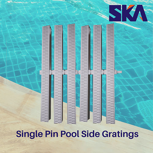 Single Pin PVC Pool Side Gratings