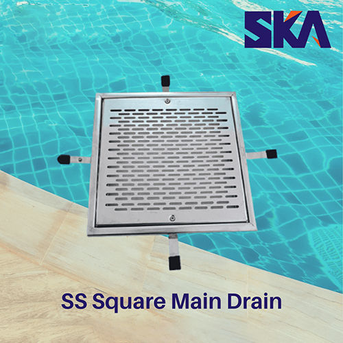 SKA-013 SS Square Main Drain