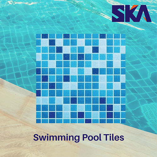 Square Edge Textured Swimming Pool Tiles