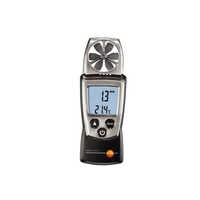 Testo 410-1 - Plastic Body, 133x46x25mm Dimensions, Black Color | Digital Vane Anemometer With Air Velocity, Temperature Measurement, Wind Chill Calculation And Beaufort Wind Force