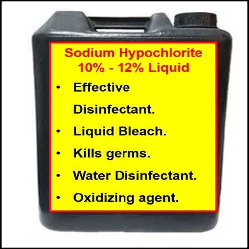 Sodium Hypochlorite 10%-12% Liquid