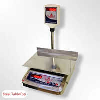 Stainless Steel Table Top Weighing Scale - 35kg Capacity, Digital Monitor Display, Electric Power Supply, Warranty Included