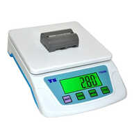 Coin Weighing Machine - Steel Build, Digital Display, Electric Power Supply, Warranty Included | White And Blue Color, Weigh Beam Scale Type