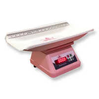 Baby Health Scale - Digital Display, 25kg Maximum Capacity, Pink Color, Steel Material, Battery Operated, Warranty Included