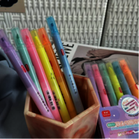 Eraseable highlighter pen