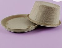 60ML Premium Sugarcane Bagasse Dip Bowl with Lid