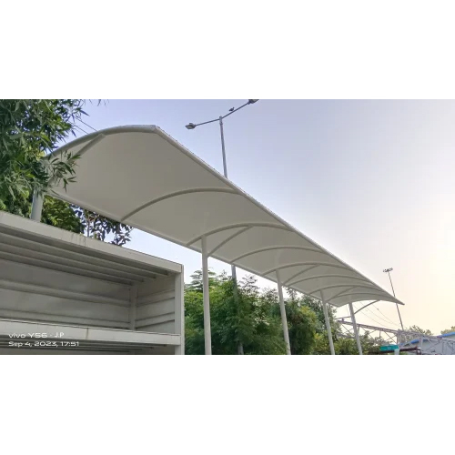 Modular Tensile Fabric Pole fitted Structures