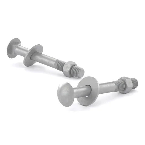 Silver Mild Steel Carriage Bolt