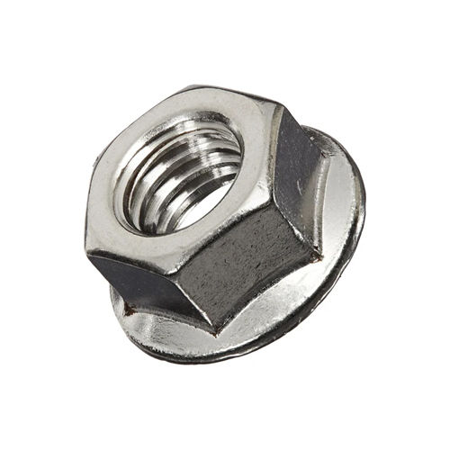 Silver Galvanized Hex Flange Nut