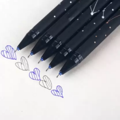 Black Print Eraseable Pen