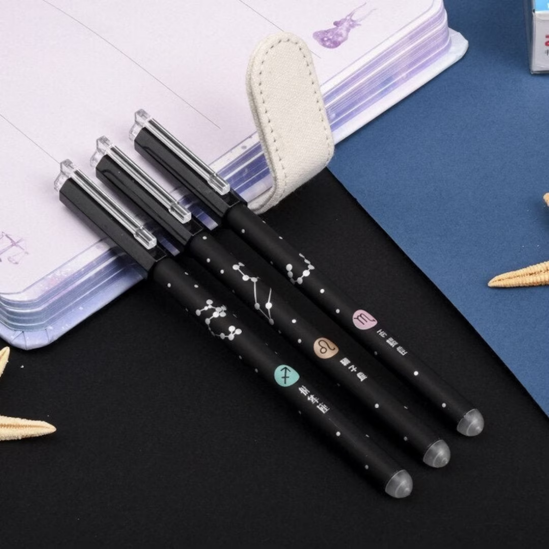 Black Print Eraseable Pen